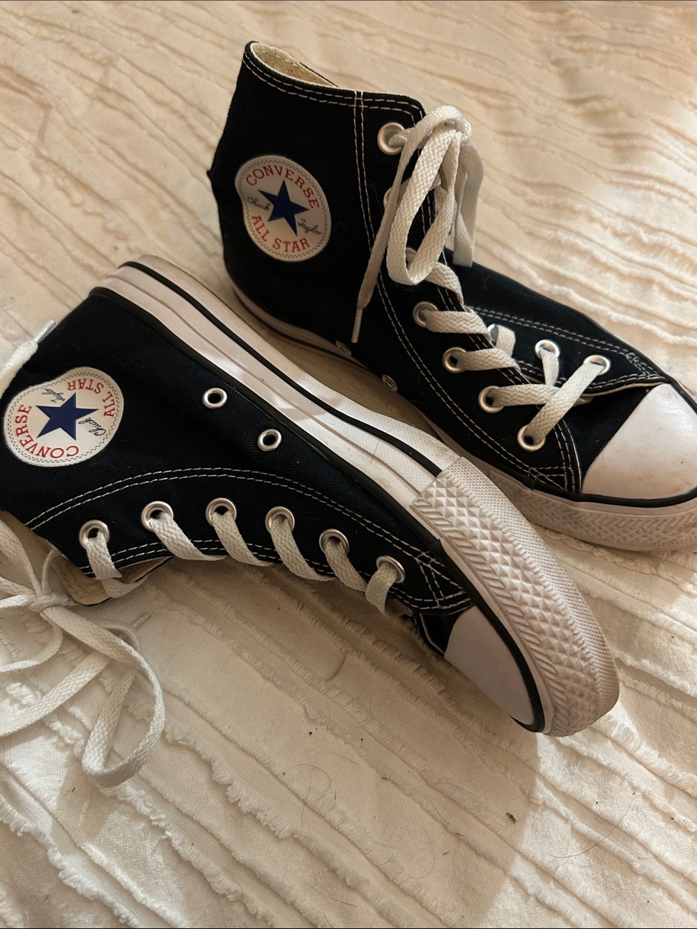 Converse Black & White High Top Sneakers